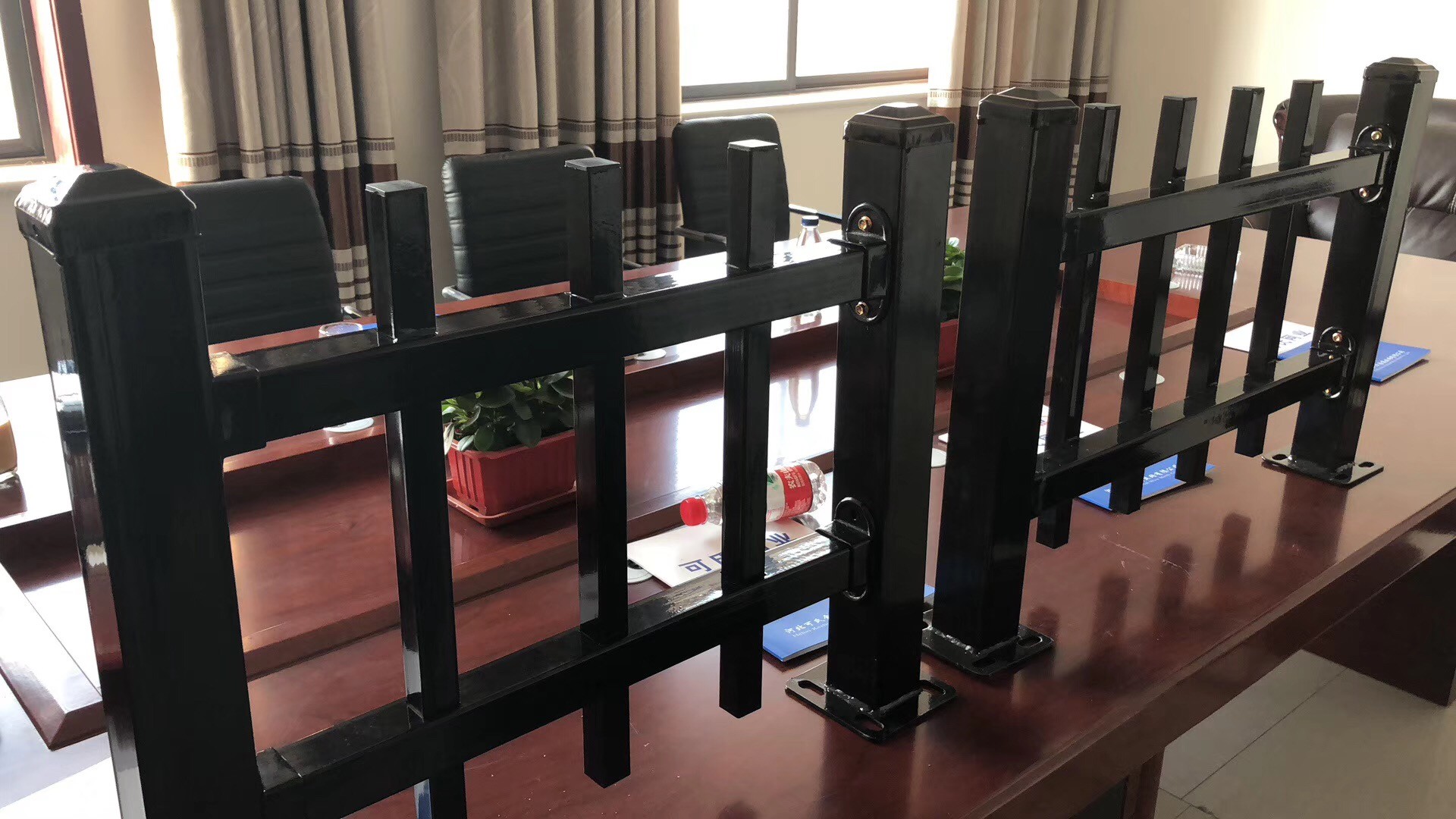 flat top tubular steel fence panels for the pool, stain black INTERPON powder 1200mm x 2500mm