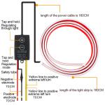 12V DIY Car Hood Flexible Led Strip Light White Daytime Running Lights