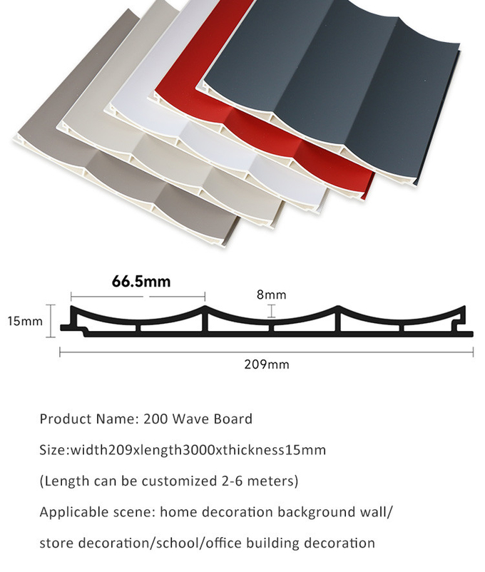 Antibacterial WPC Wood Panel Wood Plastic Composite Cladding Wall Panel