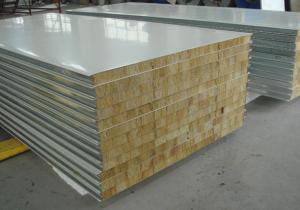 Wholesale Small Waves Foam Sandwich Roof Panels , Easy Installation Rockwool Sandwich Panel from china suppliers