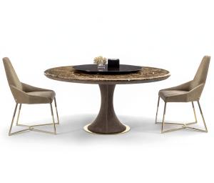 Wholesale Modern Restaurant Patio Furniture Marble Top Round Dining Table With Metal Basement from china suppliers