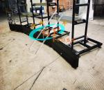 Black Aluminium 6061 LED Wall Ground Stand Spigot Connection