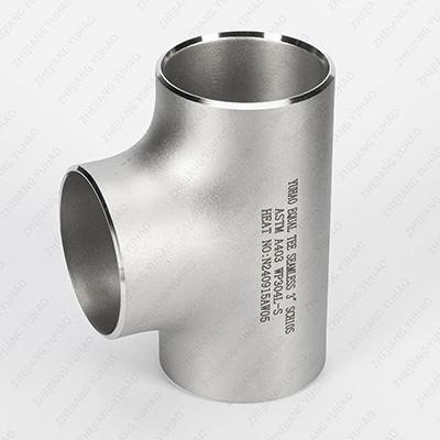 Sandrolling Sandblasting SS Welded Tube Stainless Steel Equal Tee Butt Welded