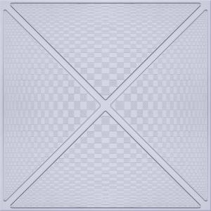 Wholesale Stereo Mirror Artistic Ceiling / Kitchen Suspended Ceiling Tiles 300mm x 300mm from china suppliers