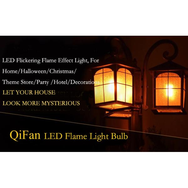 3W E27 Flicker Flame Night Light Bulbs For Christmas Decor