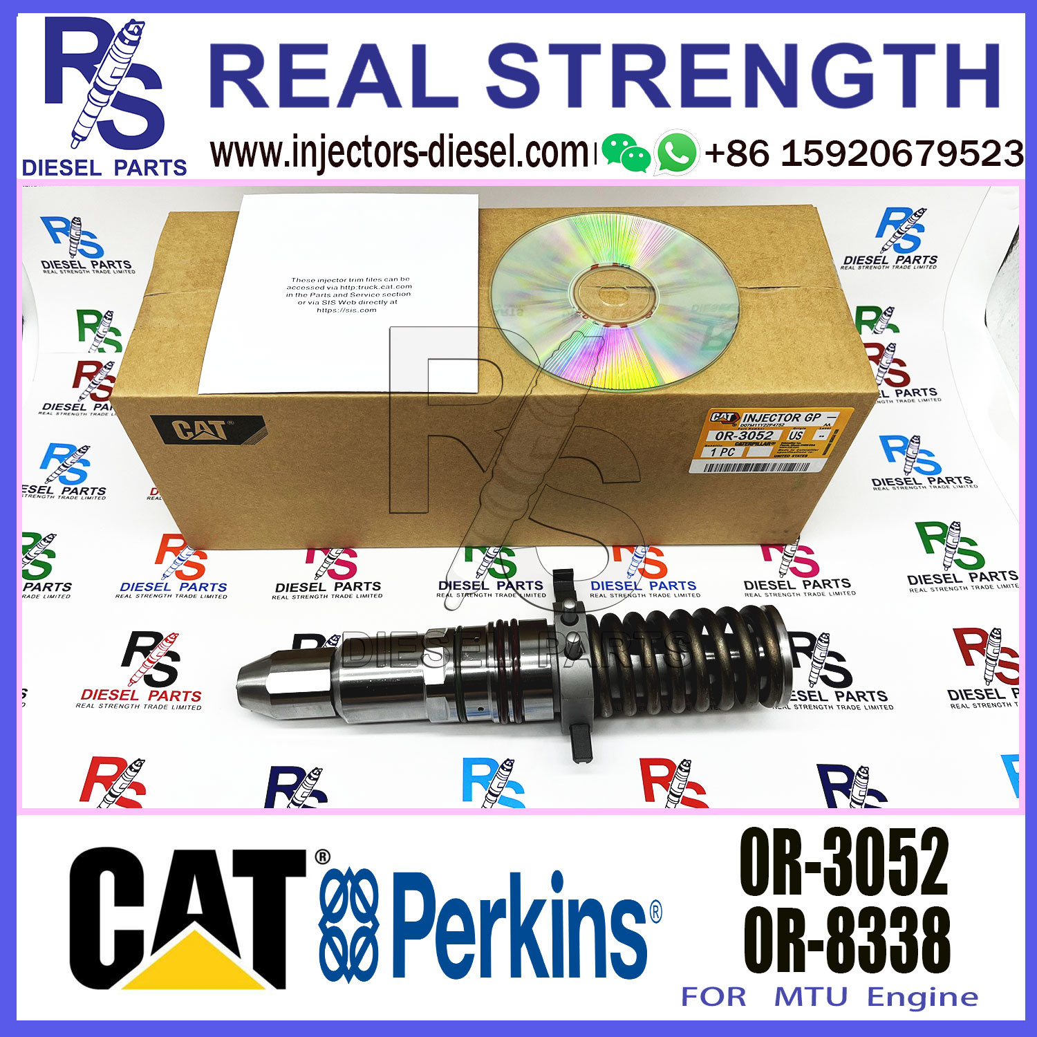 Common Rail Fuel Injector 7E6408 7E-6408 0R3052 0R-3052 For Caterpillar 111-3718