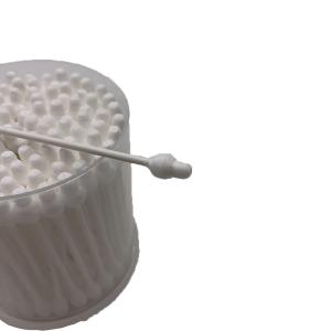 Wholesale GOTS 100 Organic Wood Stick Sterile Cotton Swabs 7.5*7.5*8cm from china suppliers