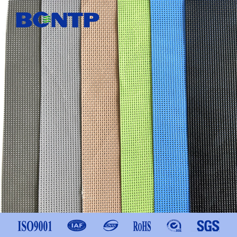 Heavy Duty PVC Mesh Fabric PVC Coated Polyester Mesh Vinyl Fabric high strength fire resistance