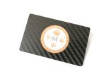 Carbon Fibre Black Card Silkscreen Printing Logo 85x54x0.5mm