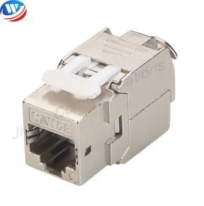 Wholesale 180 Degree RJ45 Keystone Jack Zinc Alloy Cat5E Keystone Jack from china suppliers