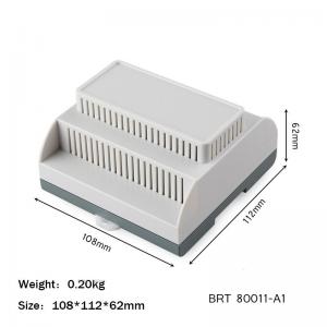 China 108*112*62mm PLC Box Din Rail Mounting Enclosure With UL94 V0 Fire Resistant on sale