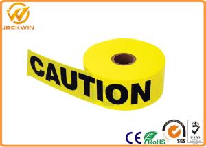 Wholesale Custom Print Police Safety Warning Tape , PE Black and Yellow Warning Stripes from china suppliers