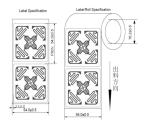 6 Meter Read Range RFID UHF Tags 50.8×50.8mm RFID Retail Label