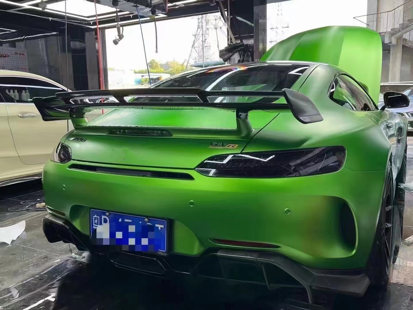 For Benz AMG GT GTC GTR Carbon Fiber Spoiler Carbon Fiber Material AMG GT GTC GTR Upgraded PRO Style Spoiler Body Kit