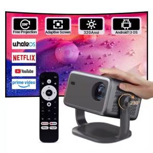 China Auto Focus Auto Keystone 320ANSI 4K Smart Projector 1080P Portable Voice Home Theater on sale