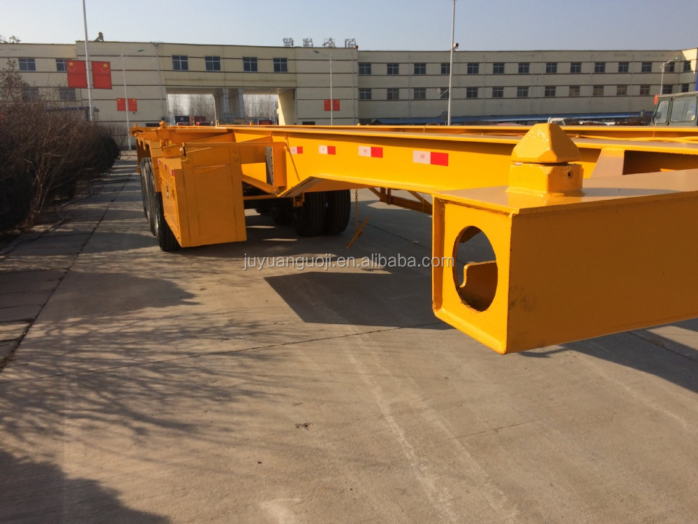 Skeleton Container Semi Trailer EAST 20ft 40 Ft for Car Trailer Tires 235/75R15/2