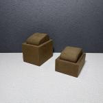Embossed Logo PU Wood Watch Display Case Gift Box For Watch Store