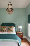 Simple Design Solid Wood Upholstery Headboard Wooden Bed