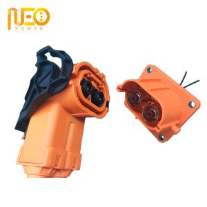 Wholesale Large Current 250A Battery Pack Right Angle Socket HV 1000V Charger Plug Receptacle from china suppliers