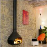 Wood Burning Chimineas Steel Outdoor Firepits Bowl Spark Screen Modern Firepits