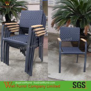 Wholesale Stackable Outdoor Rattan Chairs For Dining , Resin Outdoor Chairs from china suppliers