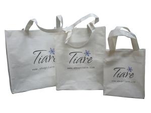 Wholesale OEM White Warp and weft paper Reusable Carrier Bags For Gift Packaging from china suppliers