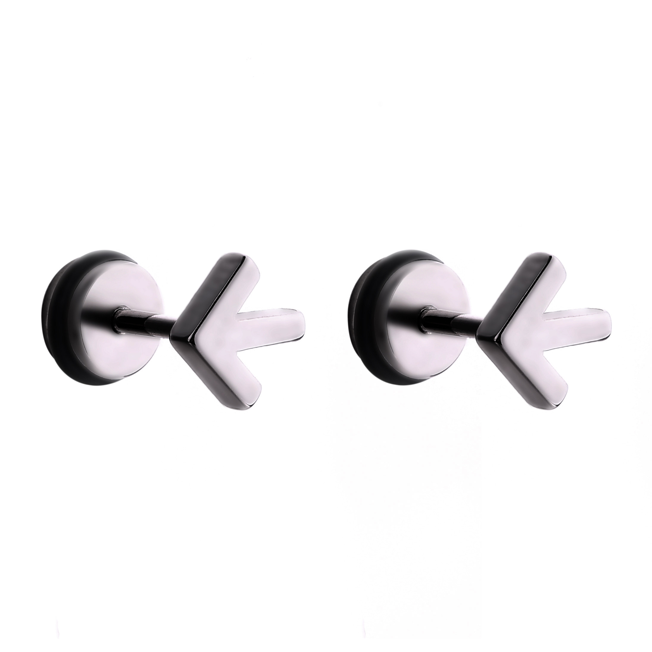 Luxury simple design cute not obvious arrowhead girl kid jewelry gift wear stud earring