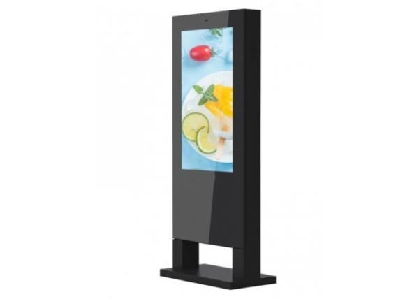 Windows OS Floor Standing LCD Advertising Display , Outdoor Digital Signs For