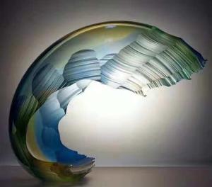 Wholesale Colorful Indoor Decor Clear Luminous Wave Crystal from china suppliers