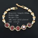 Classic 18K Gold Plated Cubic zirconia Bracelet & bangles factory wholesale high