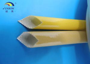 Wholesale 0.5-35mm Heat resistance and good electrical Polyurethane (PU) amber fiberglass sleeve for F grade machinery from china suppliers