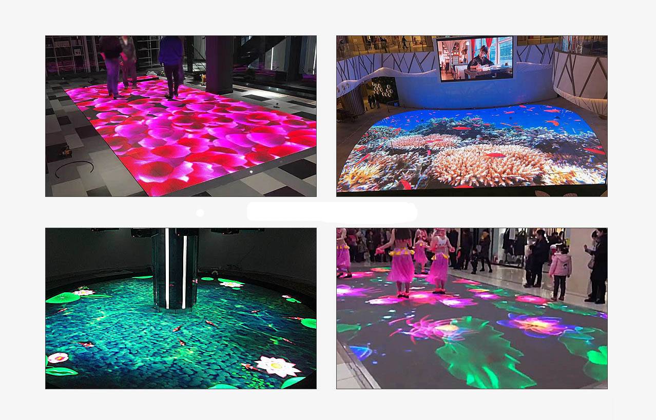 Interactive Portable Dance Led Floor Tiles Screen P3.91 P4.81 P6.25