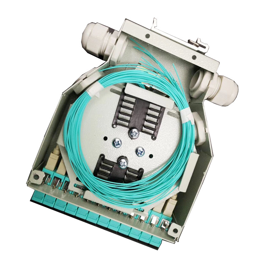 C45 DIN Rail Fiber Optic Terminal Box 12 Port SC MPO Prefabricated Cabinet