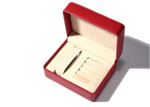 Wholesale High End Women Leather Jewelry Box Red Inside Velvet Insert Custom Luxury Handmade from china suppliers