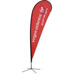 Customized Logo 5.5m Beach Feather Flag For Trade Show