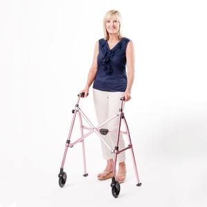 Wholesale Space Saver Medical Folding Walker For Adult Travel Walking Aids 400lbs from china suppliers