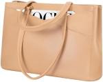 LAPTOP TOTE BAG FOR WOMEN 15.6 INCH WATERPROOF LEATHER COMPUTER BAGS BUSINESS
