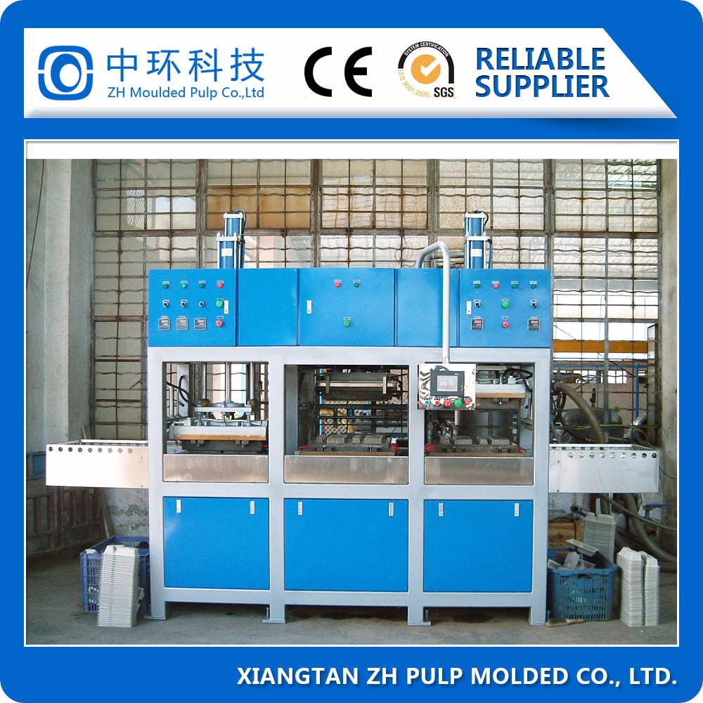 Electric Bagasse Pulp Plate Making Machine 440V Biodegradable Food Container Use
