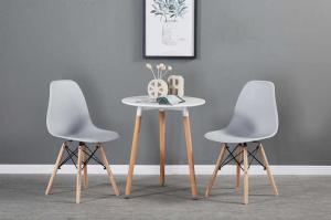 Wholesale 32.28in High PP Plastic Modern Gray Dining Chair Sets Simple Structure from china suppliers