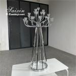 New Design 25 Arms Candelabra Wedding Decoration Silver Candle Holder Metal