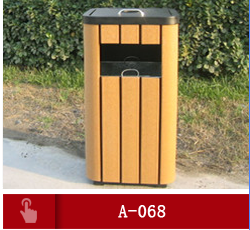 Laser Cut Outdoor Stainless Steel Ashtray Bin With 73L Galvanized Steel Liner