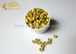 Wholesale Hair Extension Accessories Micro Links with Silicon For Sale, Blonde Micro Ring for Stick Hair Extensions for Sale from china suppliers