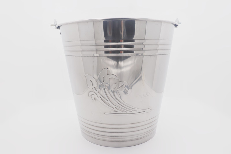 20L High quality new chinese 201#stainless steel water barrel fine polishing cleaning tool metal pail
