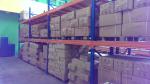 Supermarket steel board heavy duty shelving with forklift entry / extract , 2 -