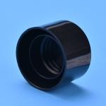 Black 20mm Screw Cap , Smooth Closure Plastic Bottle Lid
