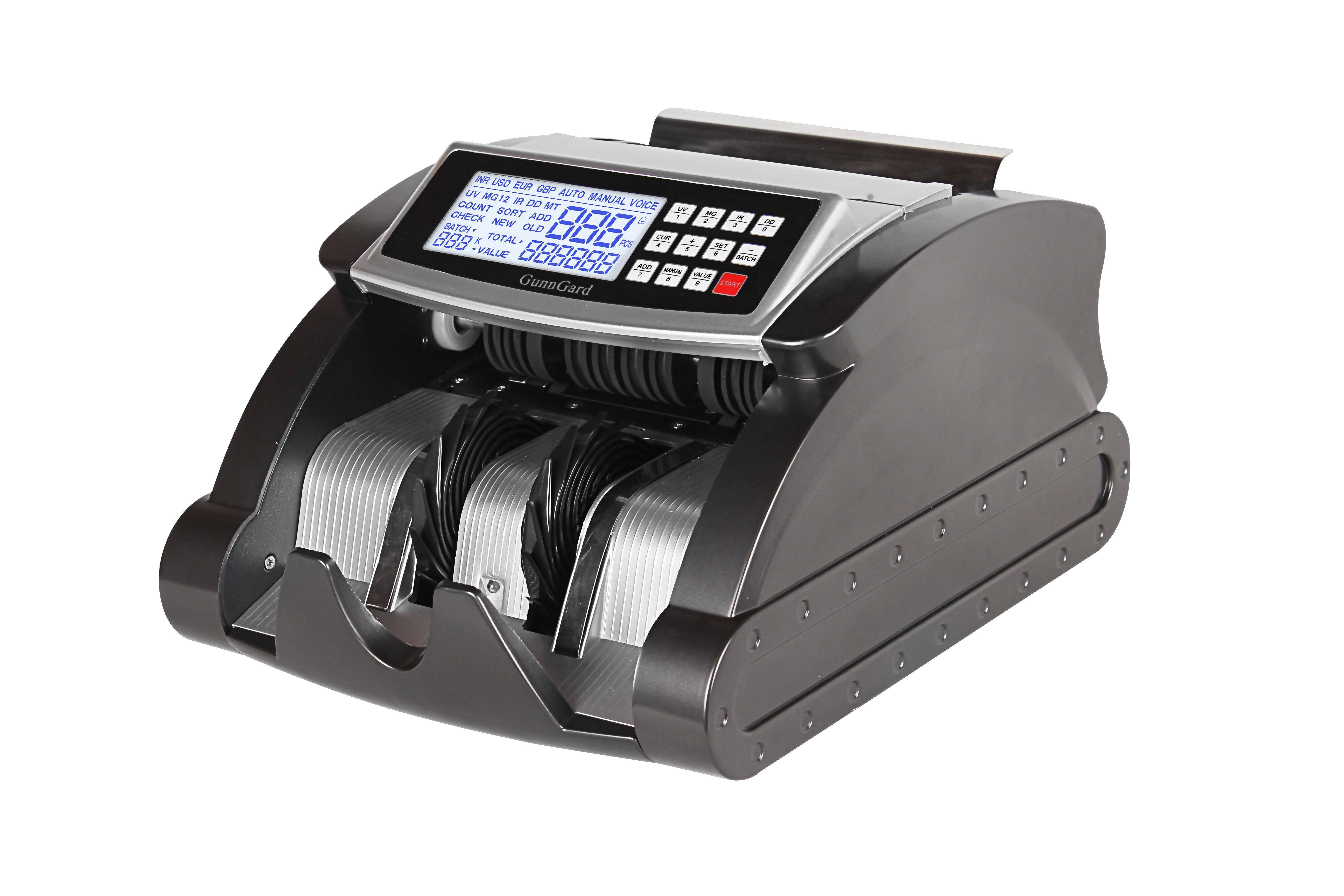 EURO VALUE COUNTER DETECTOR Back Feeding Money Counter Professional Money Counting machine with MG IR UV LCD SCREEN
