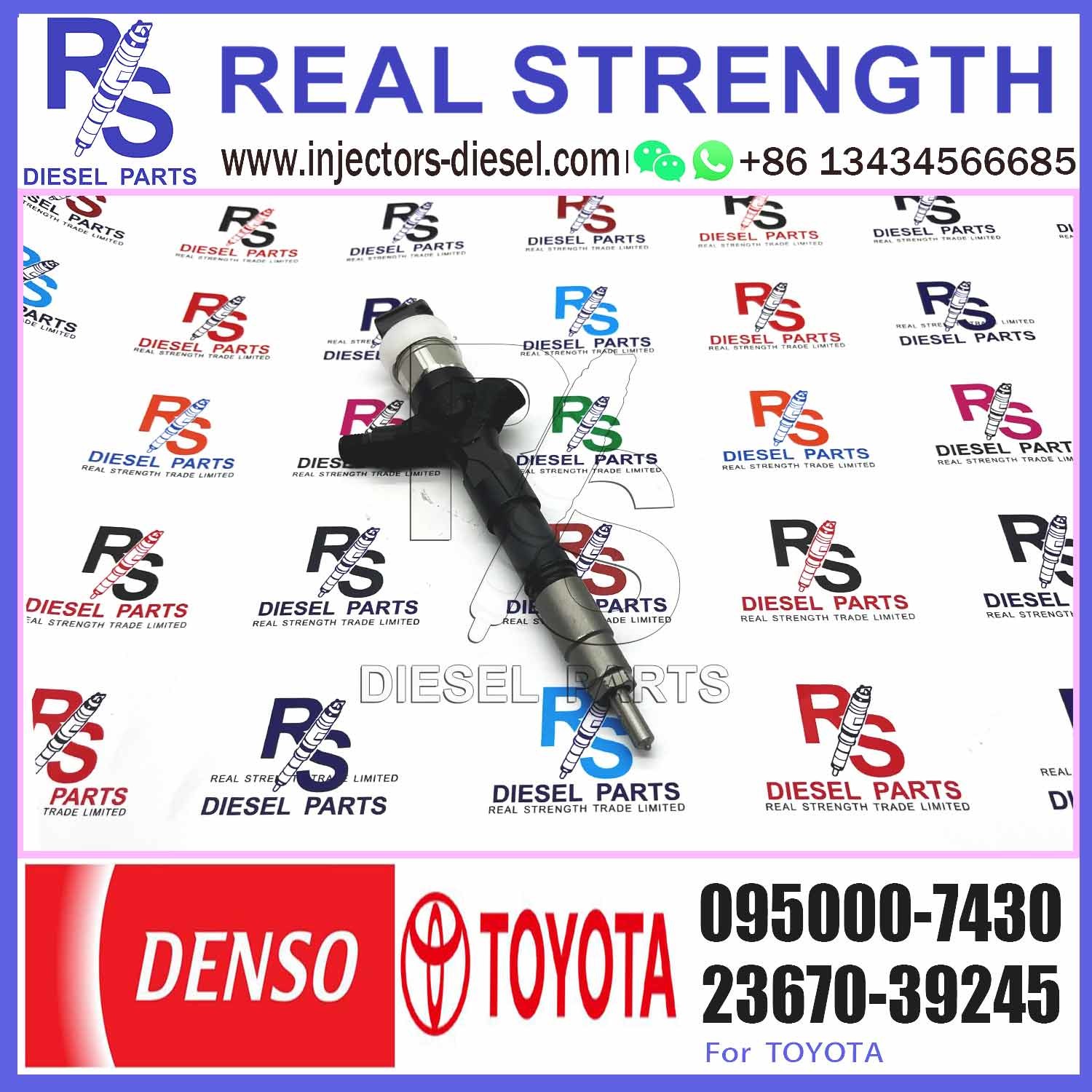 23670-39245 095000-7430 With Injector Nozzles Diesel Injectors And Diesel Common Rail Fuel Injector