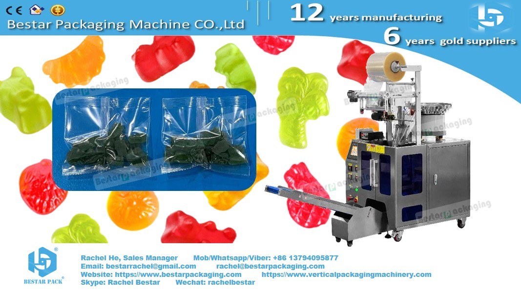 Automatic Counting Packaging Machine for Gummies with Laser Coding and Hang Hole