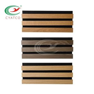 Wholesale 3D Wood Slat Wall Multifunctional Unique Fluted Wall Panel Wood Grain Grille Indoor Panel from china suppliers