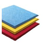 Iso9001fireproof 24mm Acoustic Polyester Fiber Sheets Board
